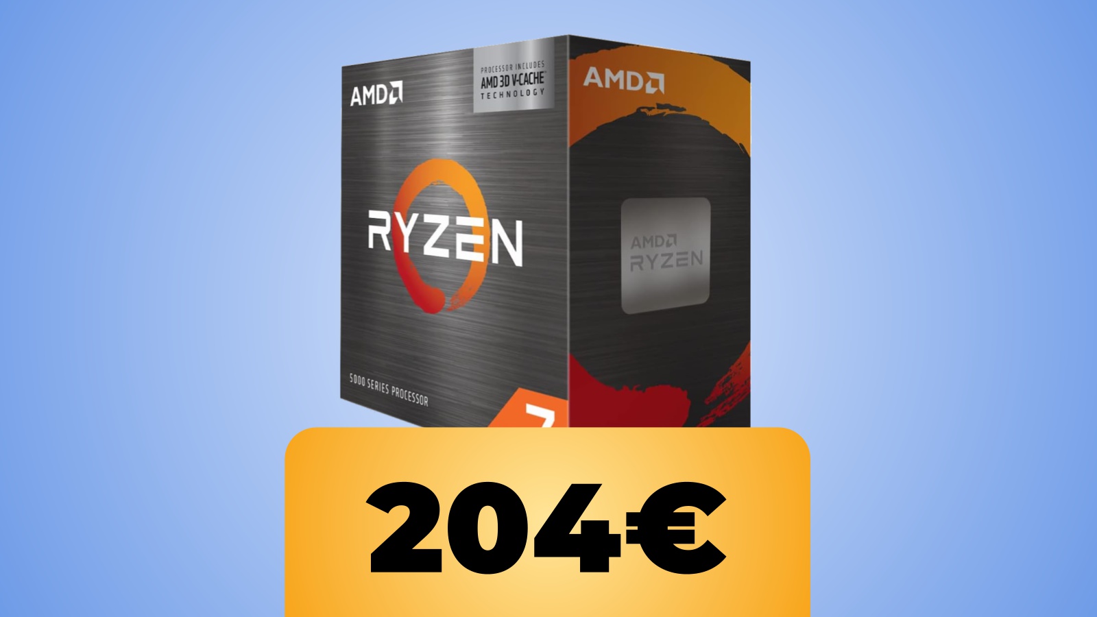 La scatola del processore AMD Ryzen 7 5700X3D