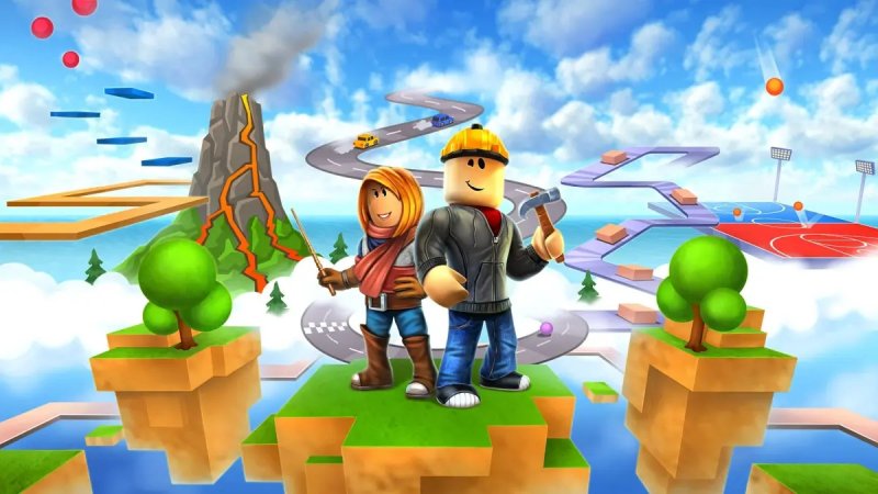 Due personaggi creati all'interno di Roblox Due personaggi creati all'interno di Roblox