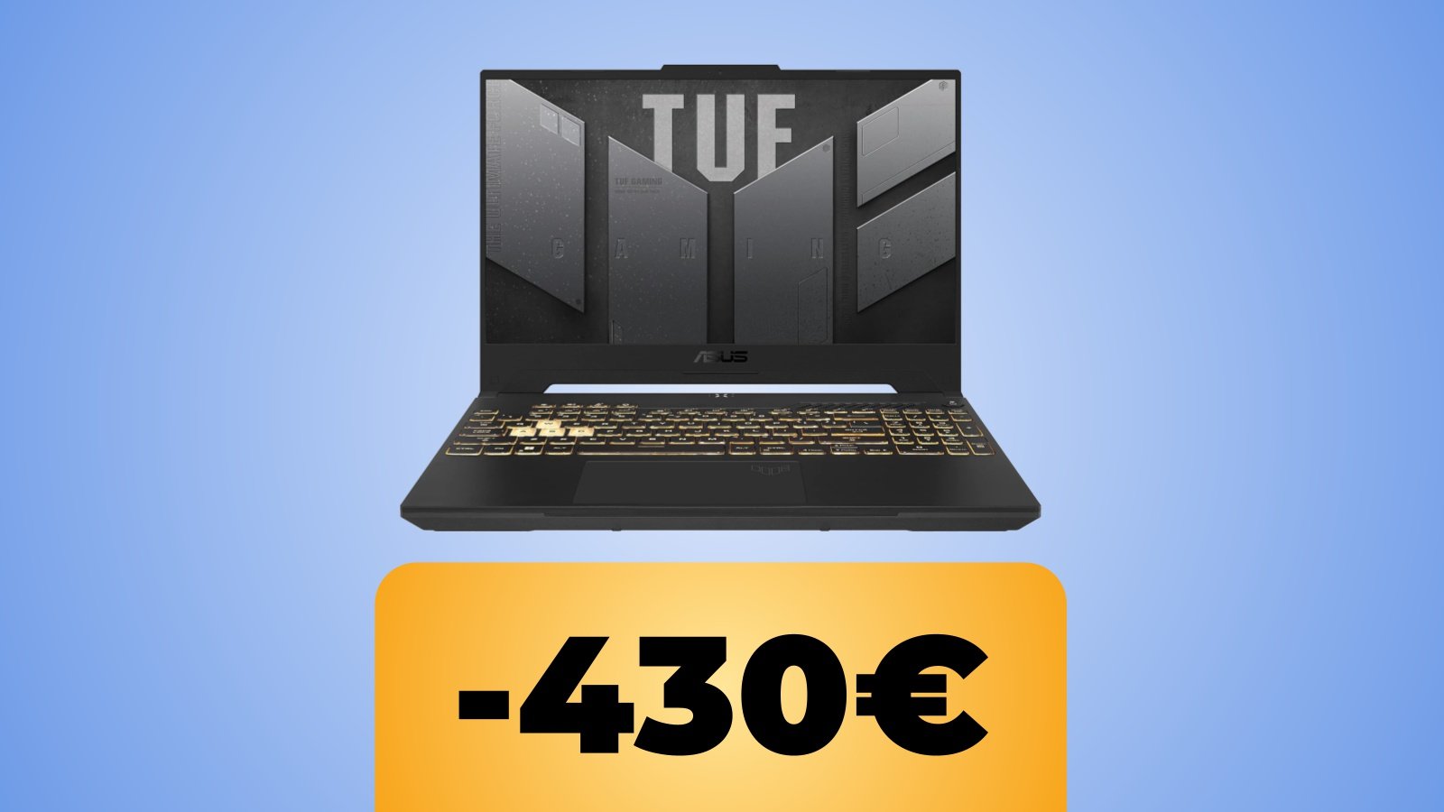 Il notebook ASUS TUF Gaming F15 e lo sconto su Amazon