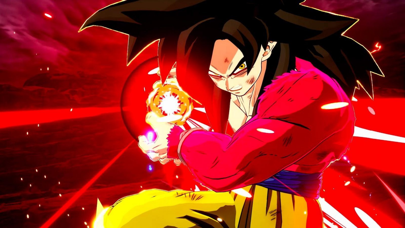 Goku Super Saiyan di quarto livello in Dragon Ball: Sparking! Zero