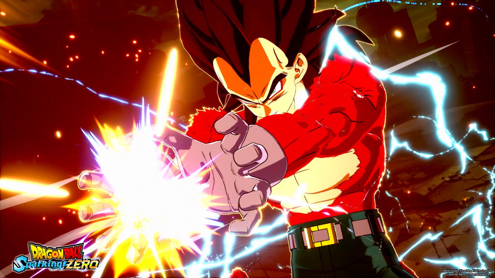 Vegeta Super Saiyan di quarto livello in Dragon Ball: Sparking! Zero