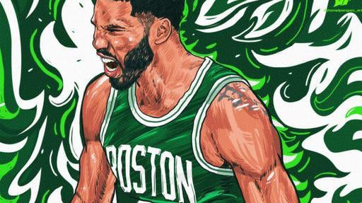 Jayson Tatum in un'immagine personalizzata per NBA 2K25