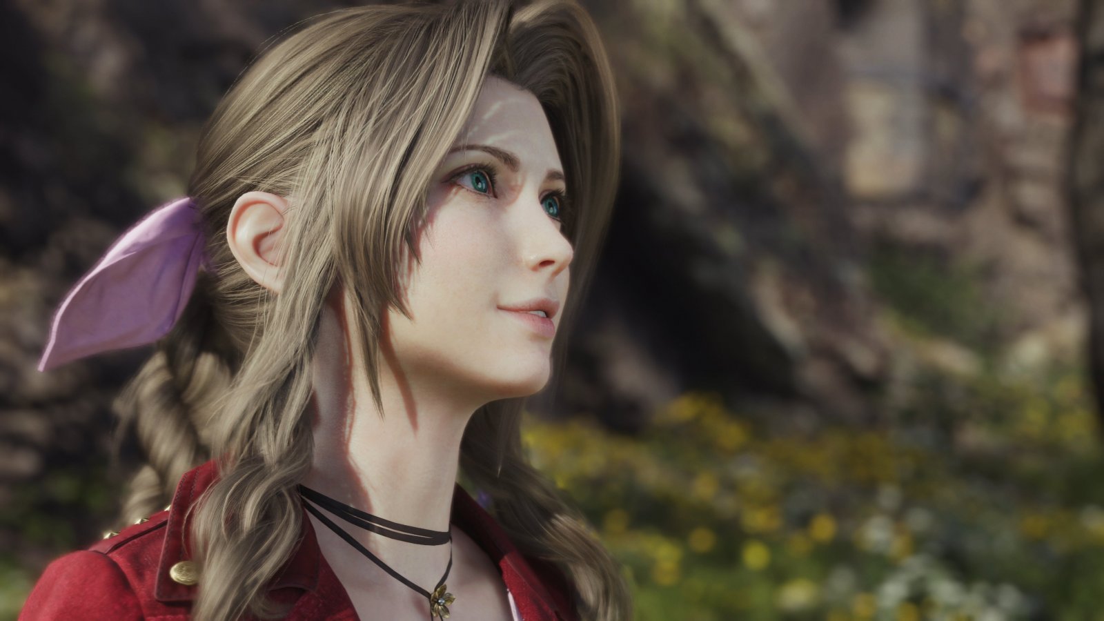 Aerith in Final Fantasy 7 Rebirth su PS5 Pro