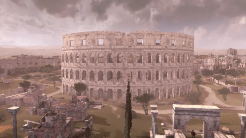 Il Colosseo in delle condizioni forse un po' troppo 'perfette', considerando l'epoca