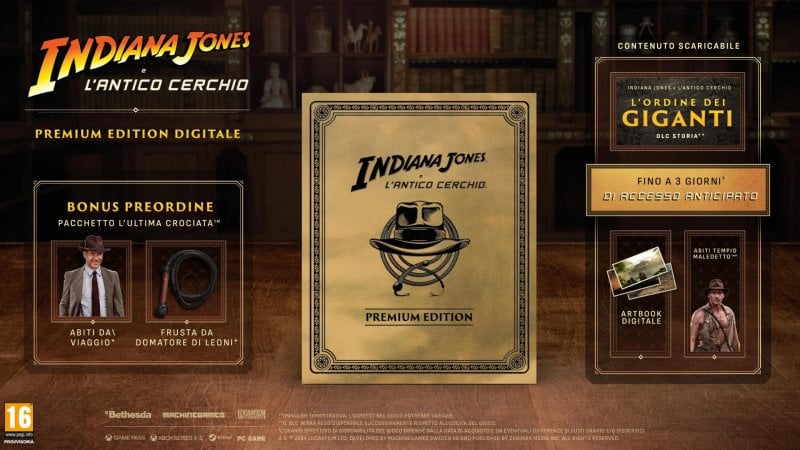 Indiana Jones and the Ancient Circle Premium Edition Contents