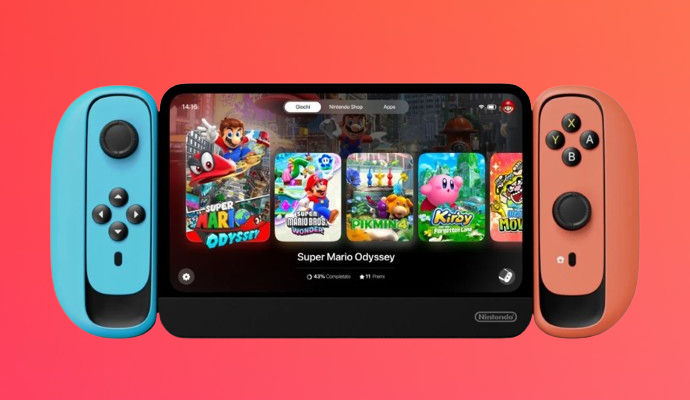 Un fantasioso rendering di Nintendo Switch 2