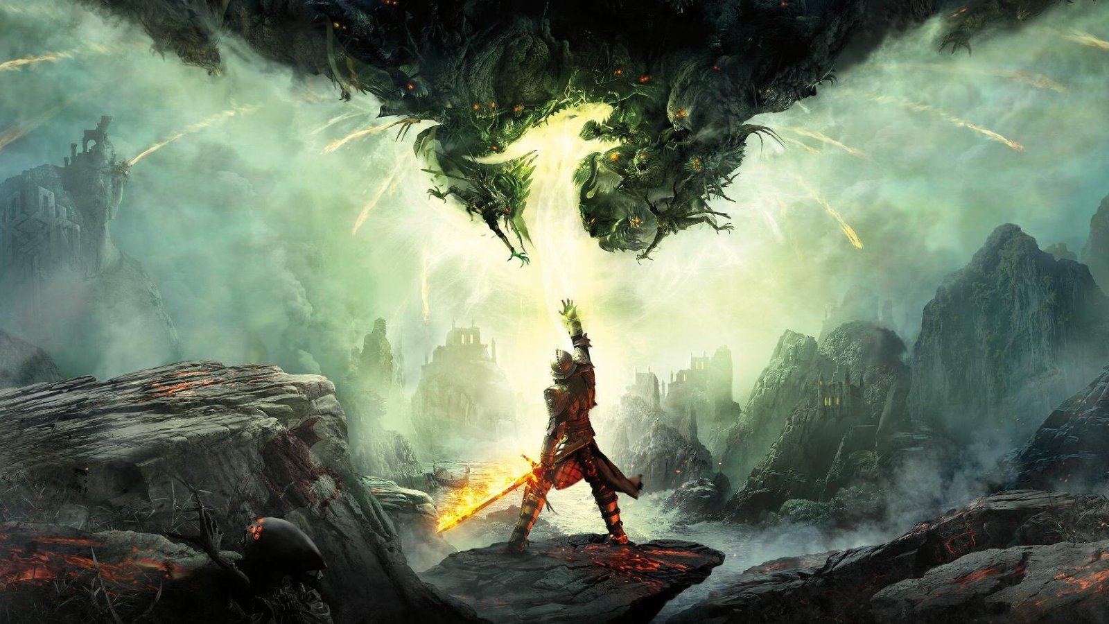 L'Inquisitore nella key art di Dragon Age: Inquisition