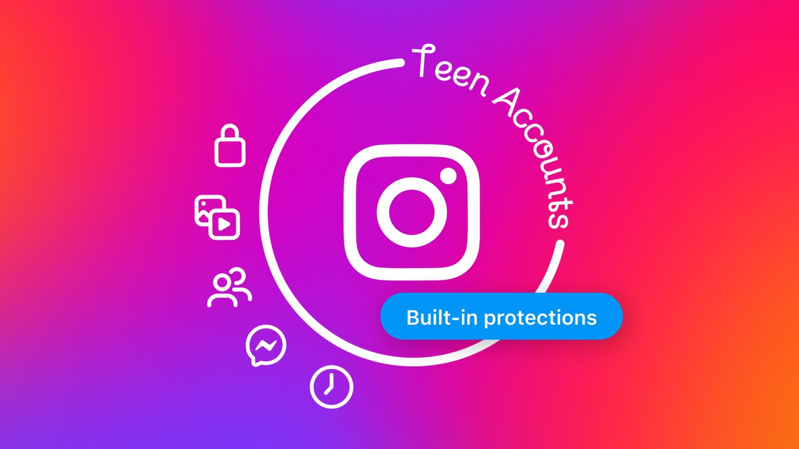 Il logo dei Teen Account Instagram