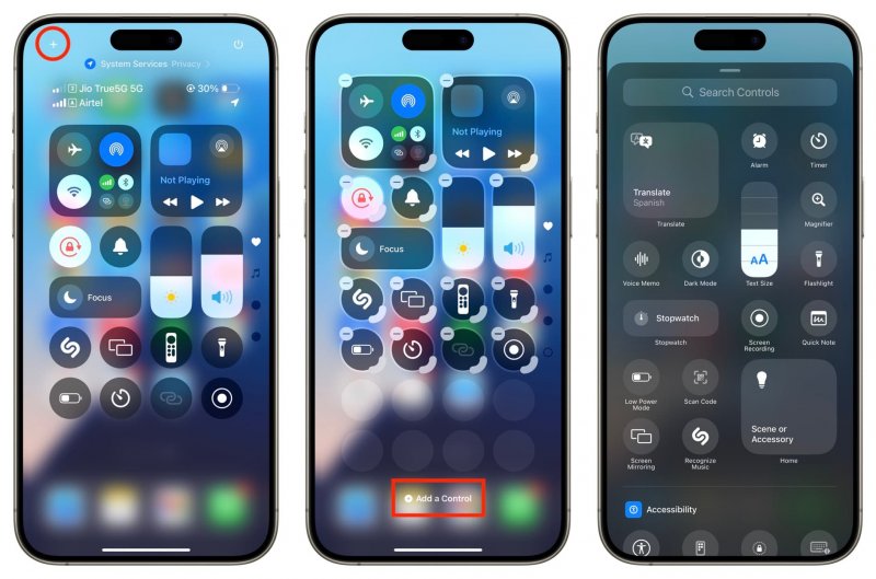 Il nuovo Centro di Controllo di iOS 18 è stato suddiviso in diverse schede e può essere facilmente personalizzato