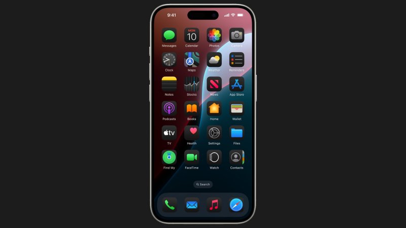 La nuova Dark Mode di iOS 18 rende anche le icone più scure