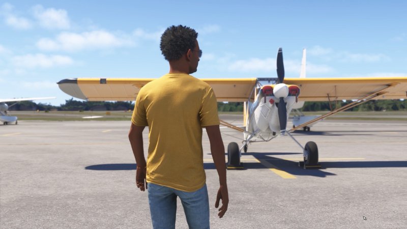 Il protagonista e il suo aeroplano, nella carriera di Microsoft Flight Simulator 2024