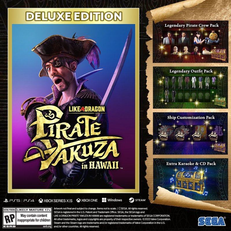 I contenuti della Deluxe Edition di Like a Dragon: Yakuza Pirate in Hawaii