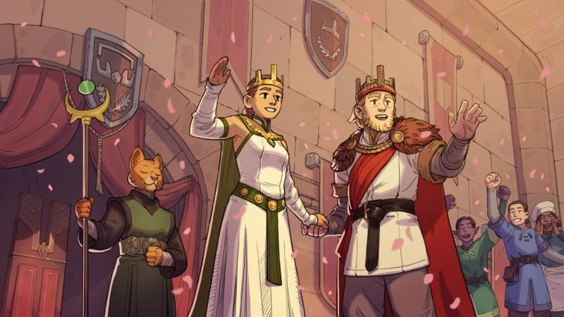 I coniugi della famiglia reale in festa (per poco)