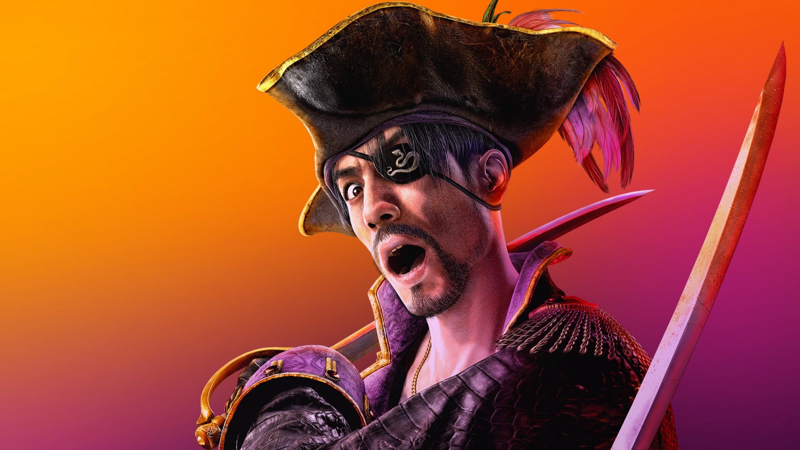 Goro Majima in Like a Dragon: Yakuza Pirate in Hawaii