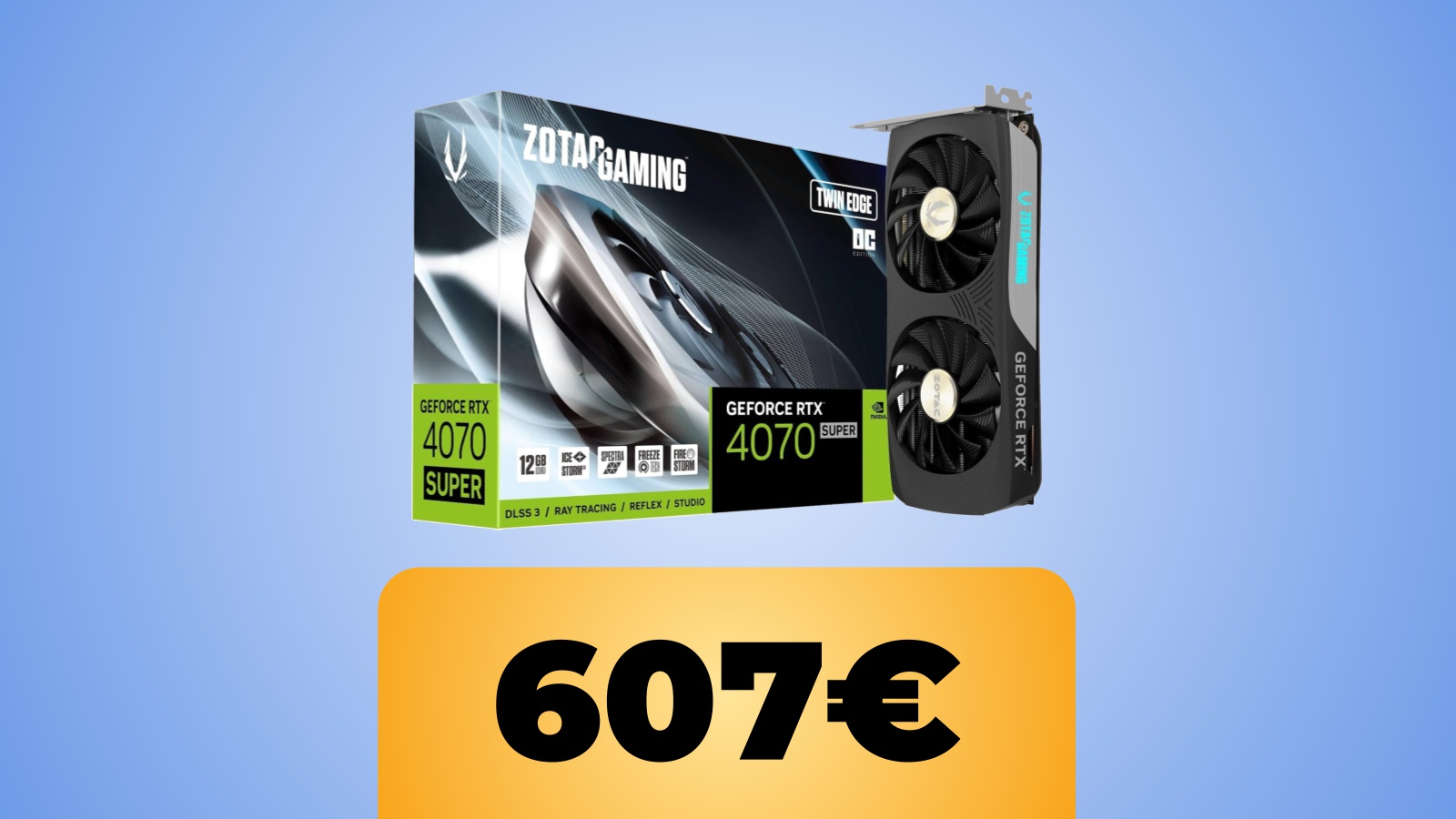 scheda grafica Zotac RTX 4070 Super 12 GB GDDR6X e il prezzo di Amazon