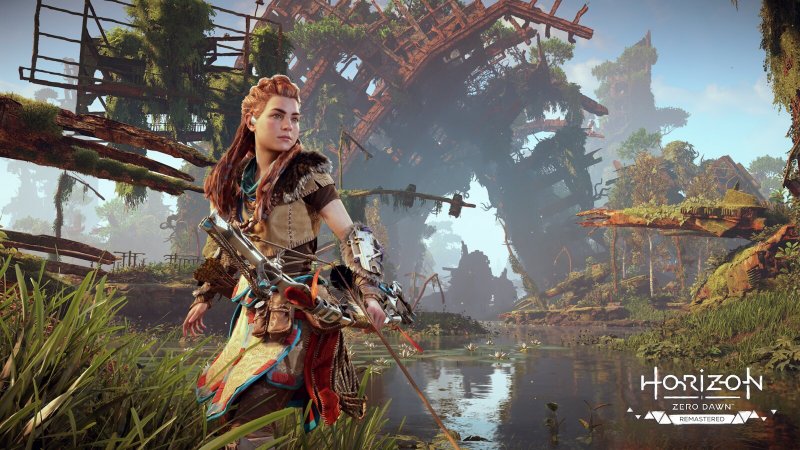 Aloy si prepara ad attaccare in Horizon Zero Dawn Remastered