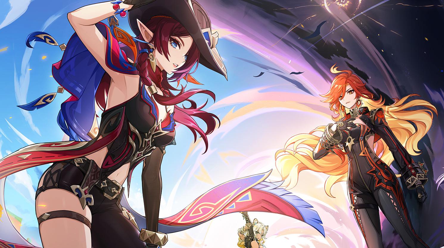 Due personaggi di Genshin Impact