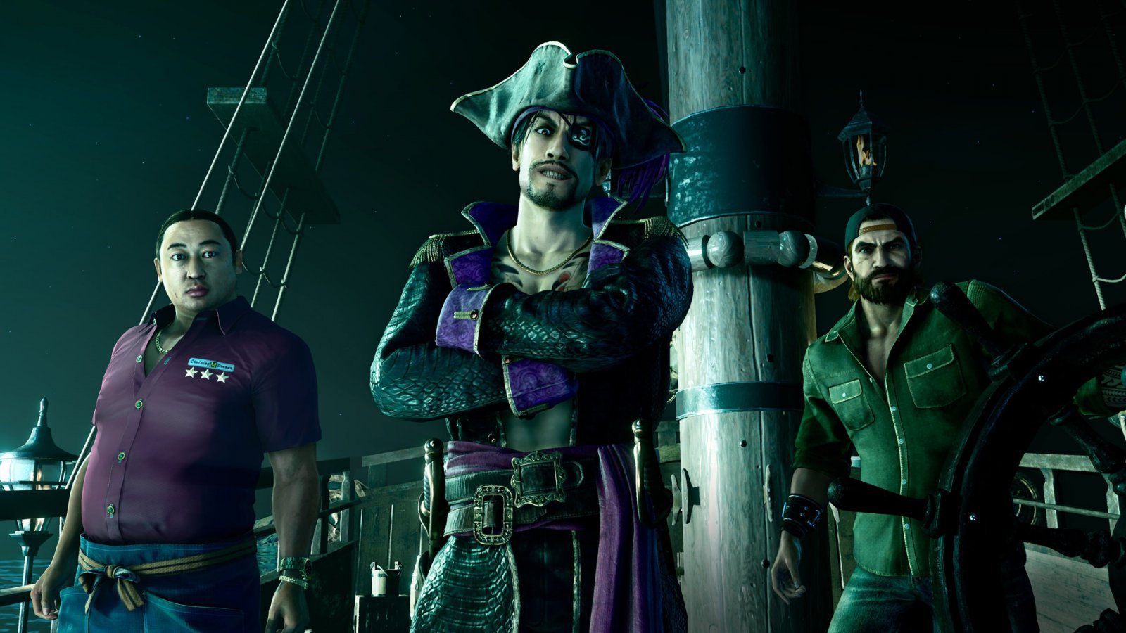 Alcuni dei personaggi di Like a Dragon: Pirate Yakuza in Hawaii