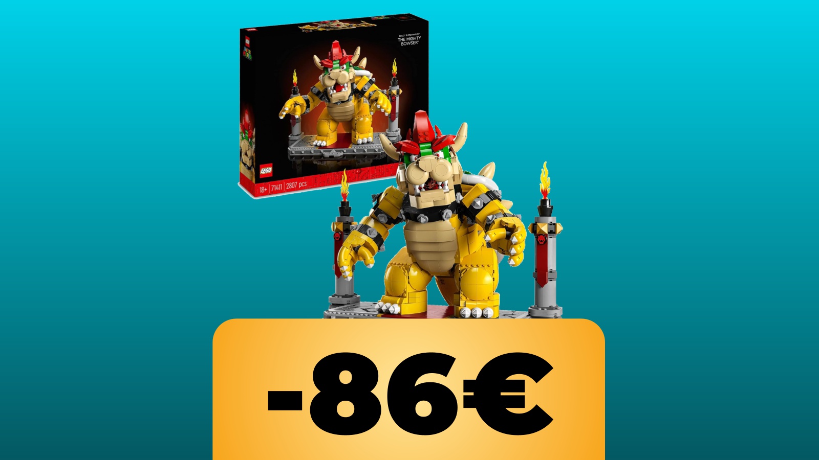 set LEGO Super Mario Il Potente Bowser e lo sconto di Amazon