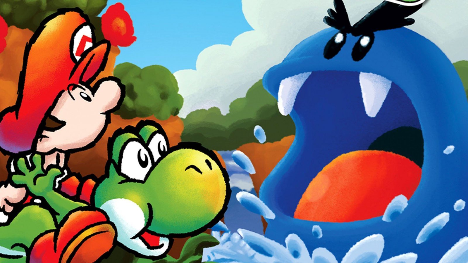 Un'illustrazione di Yoshi's Island