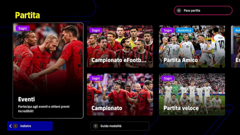 Le modalità di gioco in eFootball 2025