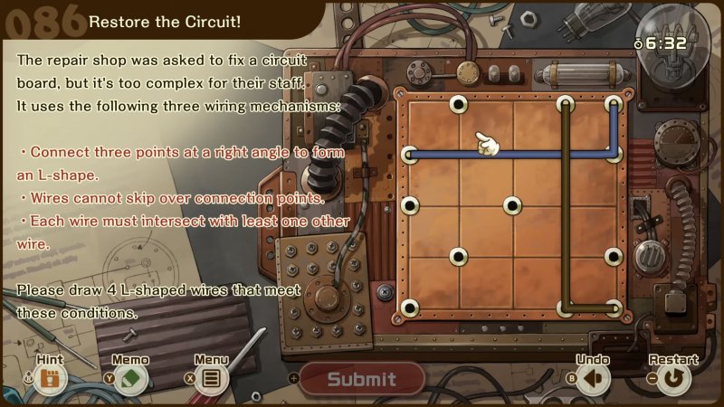 Uno dei puzzle nella demo del TGS chiedeva di collegare dei cavi nella corretta posizione