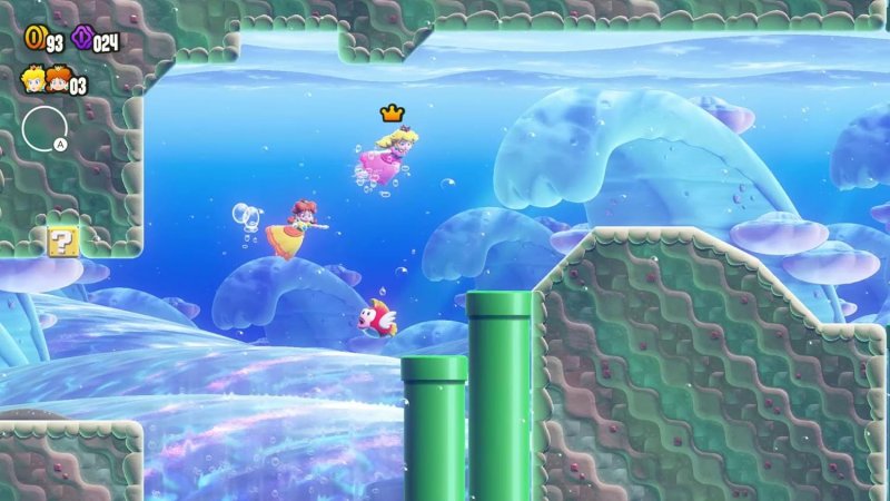 Super Mario Bros. Wonder, livello subacqueo Super Mario Bros. Wonder, livello subacqueo