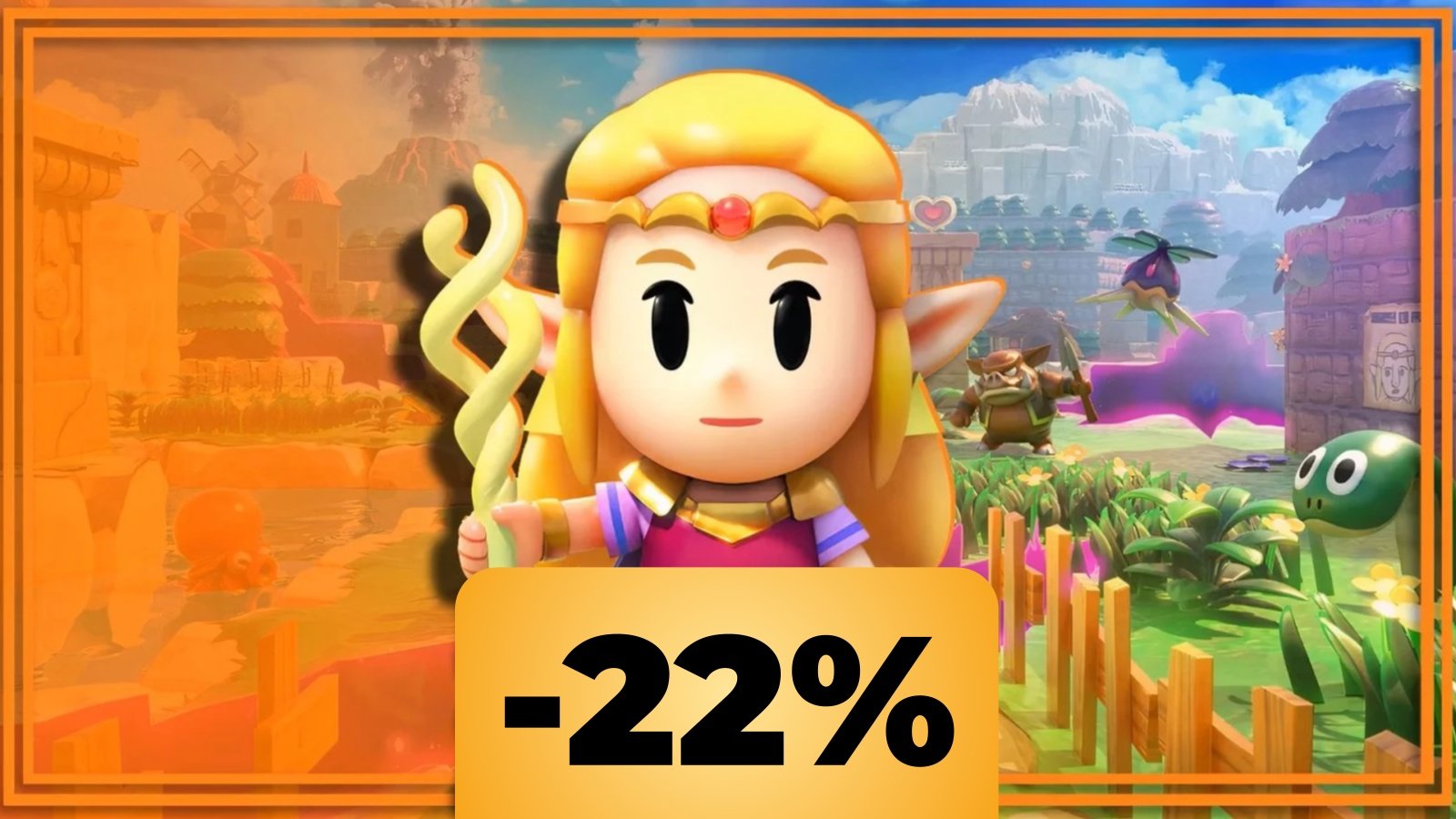 Zelda in The Legend of Zelda: Echoes of Wisdom e lo sconto di Amazon