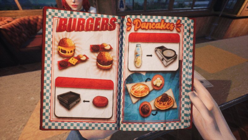 C'è un libro di ricette in While We Wait Here, che vci spiega come si preparano i piatti