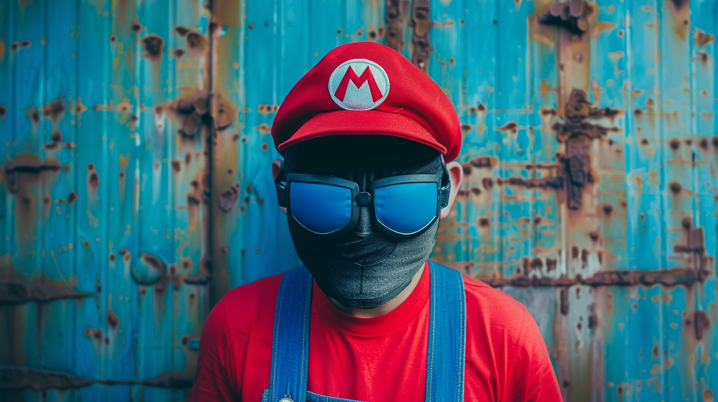 Super Mario bendato