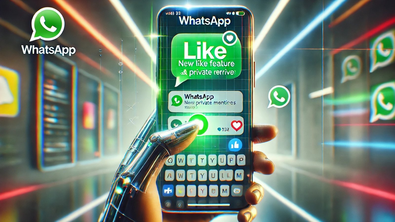 Come l'IA immagina i like alle menzioni private su WhatsApp