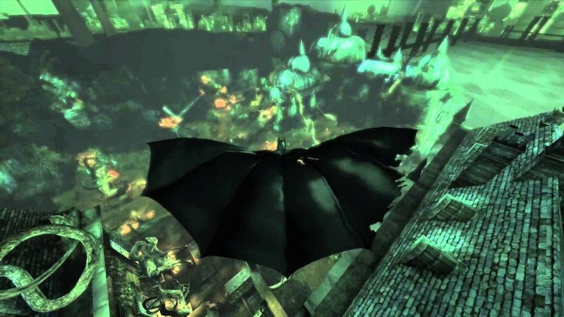 Batman: Arkham Asylum combatte la pirateria impedendo all'Uomo Pipistrello di planare con ilsuo mantello e rendendo, di conseguenza, impossibile completare il gioco scaricato illegalmente Batman: Arkham Asylum combatte la pirateria impedendo all'Uomo Pipistrello di planare con ilsuo mantello e rendendo, di conseguenza, impossibile completare il gioco scaricato illegalmente