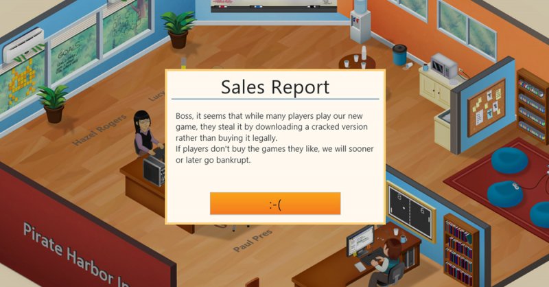 Game Dev Tycoon fa provare sulla pelle del videogiocatore il problema della pirateria Game Dev Tycoon fa provare sulla pelle del videogiocatore il problema della pirateria