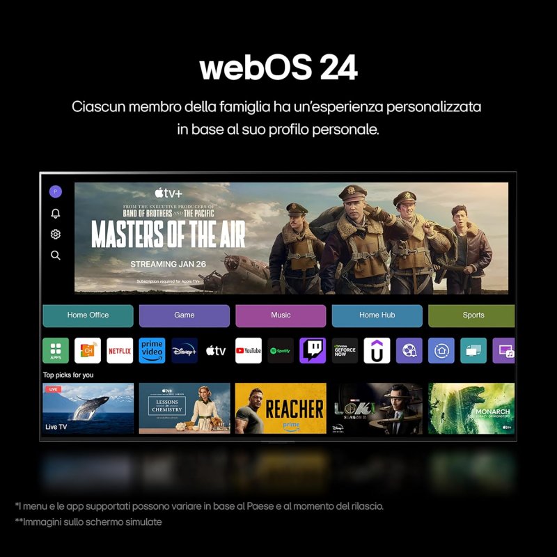 Questo TV installa il webOS 24.