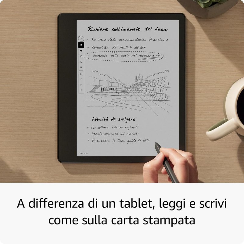 È facile scrivere con la penna apposita su Kindle Scribe È facile scrivere con la penna apposita su Kindle Scribe