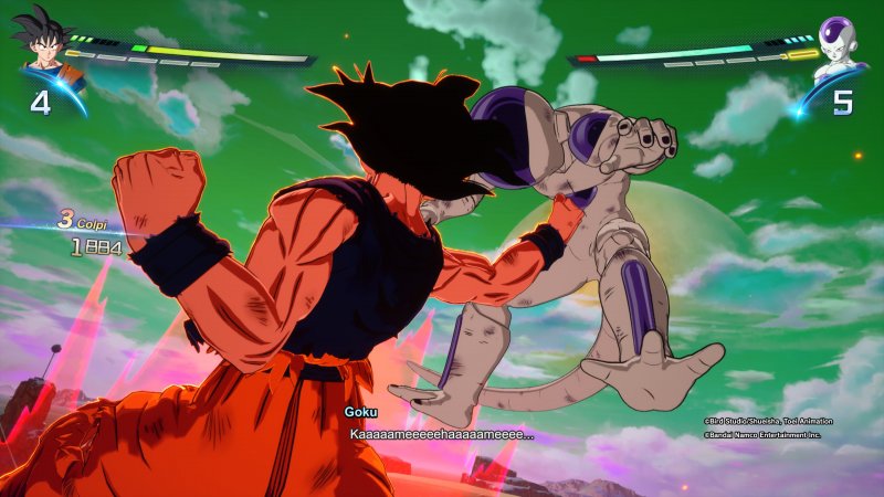 L'iconico sconfro fra Goku e Freezer in Dragon Ball: Sparking! Zero