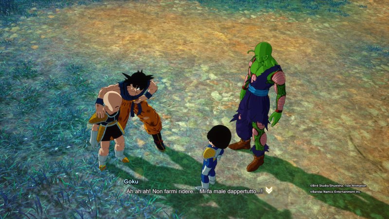 Goku ha battuto Freezer ma Crilin è ancora vivo in un Episodio Sparking di Dragon Ball: Sparking! Zero