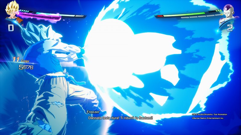 Goku lancia una potente Kamehameha in Dragon Ball: Sparking! Zero