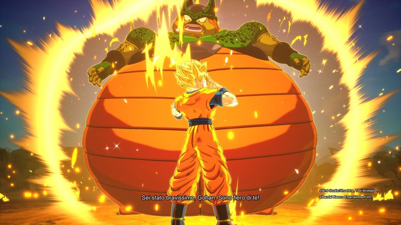Una delle visuali alternative durante gli story mode di Dragon Ball: Sparking! Zero