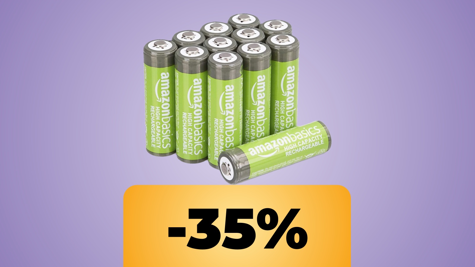 Batterie AA ricaricabili Amazon Basics e lo sconto su Amazon