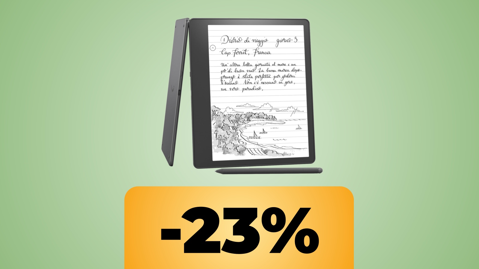 Kindle Scribe e lo sconto di Amazon