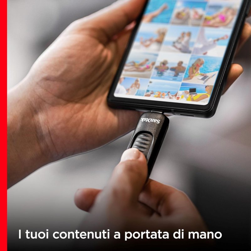 La chiavetta è dotata di USB-C.