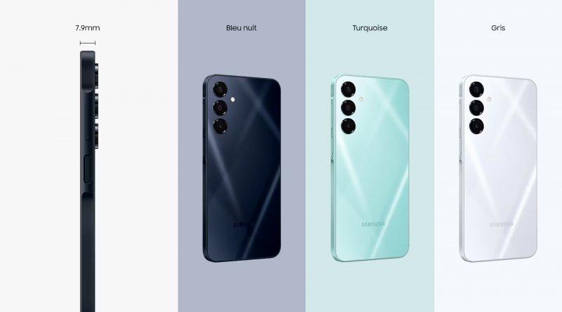 Spessore e colori del nuovo Samsung GAlaxy A16 5G