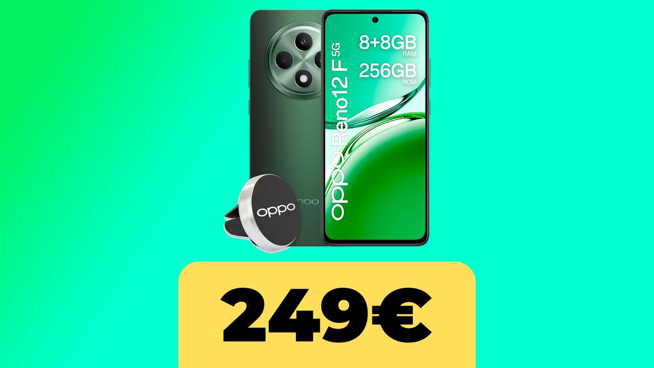 OPPO RENO 12 F 5G a questo prezzo non l'avete mai visto, con la Festa delle Offerte Prime