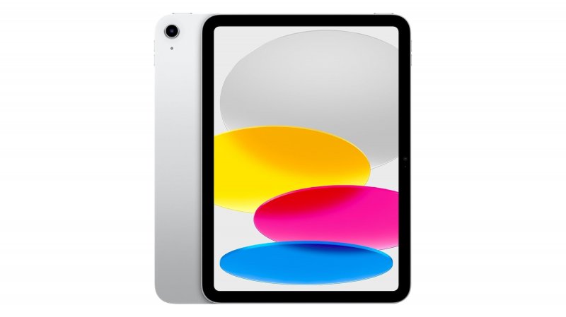 Il dettaglio della fotocamera dell'Apple iPad e lo schermo