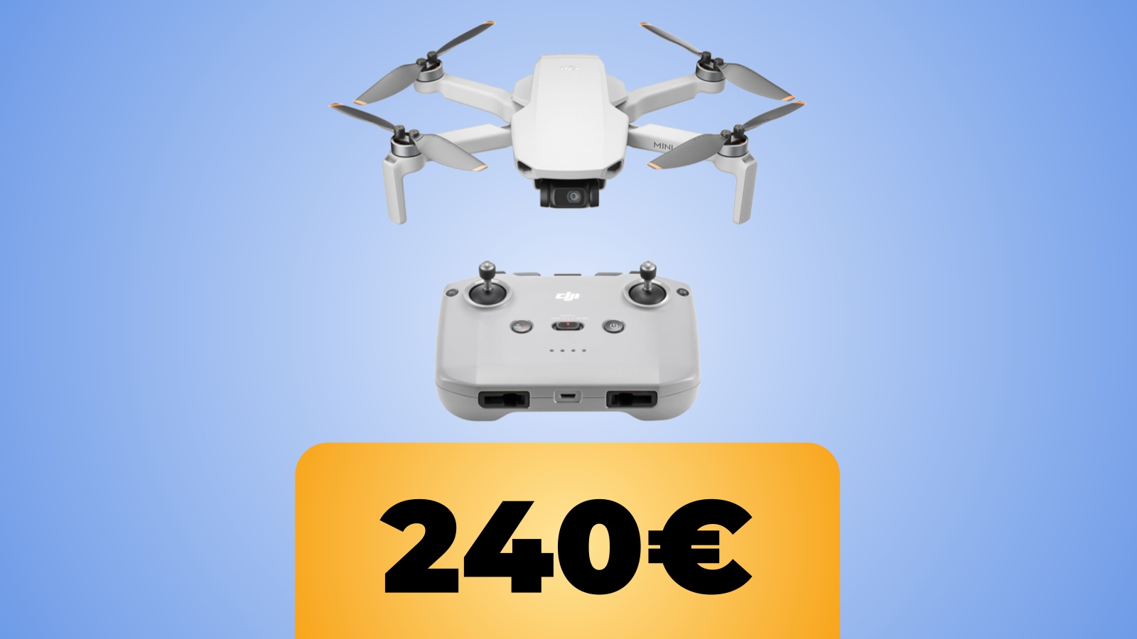 drone DJI Mini 4K con telecomando e il prezzo su Amazon
