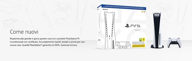 La confezione di PS5 ricondizionata La confezione di PS5 ricondizionata