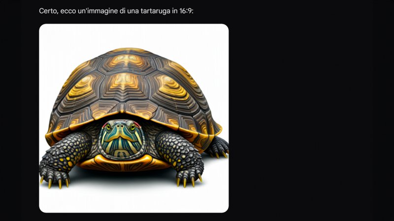Gemini crea immagini quadrate anche se si chiede espressamente un formato diverso