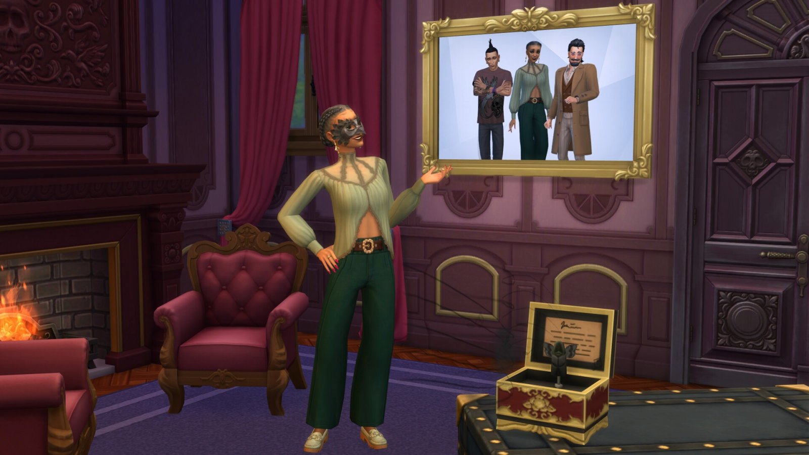 Una schermata del gioco The Sims 4 e del DLC: Vita & Morte