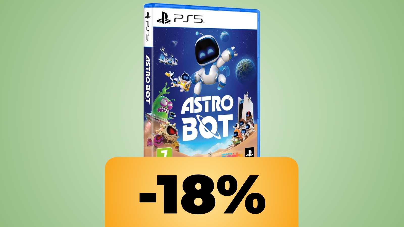 la confezione di astro bot e lo sconto di amazon